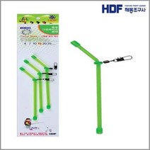 해동조구 L형 플라스틱 롤링 편대 채비 4cm 7cm 10cm 15cm 20cm 25cm 줄이 쏠리거나 꼬임 없음