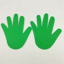 어린이 야외 놀이터 장난감 손 발 감각 놀이 교육 야외 실내 크롤링 점프 활동 유치원, 그린핸드 2개