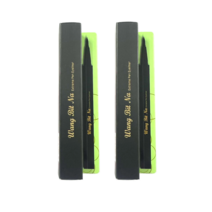 Wang Bit Na 번지지 않는 익스트림 펜 아이라이너 0.6g 2개, 블랙