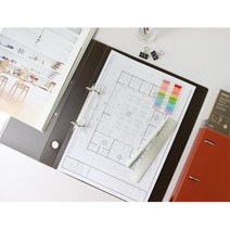 사무실 병원 계약서 서류보관 2공링 파일 계약서보관, 1개, 브라운클리어