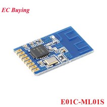 Si24R1 RF 모듈 2.4GHz nRF24L01 GFSK 무선 전력 강화 통신 수신기 E01CML01S SMD PCB 안테나