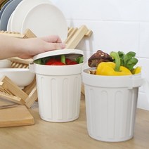 ON 냉동 보관 음식물 쓰레기통 1L 미니 음쓰 냉동고 밀폐 냄새 차단 원룸 가정용 잔반 처리 빠른 발송, 그레이