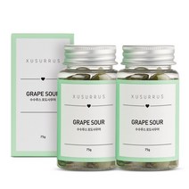 [수수루스] 입덧캔디 포도 - 임산부 선물 유기농 수제사탕 건강간식, 2병, 75g