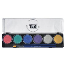 JX professional 페이스페인팅 펄 6색 10g 아쿠아컬러 분장용품