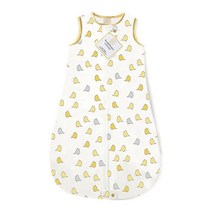 SwaddleDesigns 양방향 지퍼가 달린 면 침낭 미국산 프리미엄 플란넬 파스텔 블루 리틀 치키 3-6MO