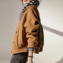 스타일아유 여성 모직 숏 자켓 간절기 데일리 아우터 [AYB0JP0049]