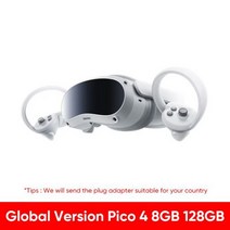 VR게임기 VR기기 VR추천글로벌 100% 오리지널 Pico 4 올인원 VR 안경 가상 현실 헤드셋 게임 4K 디스플레이, 한개옵션1, 03 Global Version 128GB