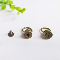 1P 황동 셀프 클러치 오링 고리 가죽공예 스트랩 달기