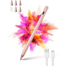 MMK Stylus Pen for iPad 9th10th Generation 4X Fast Charge Apple Pencil 2nd 20182023 Pro 11”12.9” Min, Pink