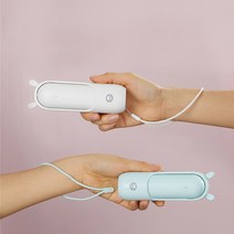 미니 휴대용 물바람 미스트 손 간편 보조배터리 3in1 선풍기, 화이트