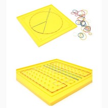 고학년 도형학습 지오보드 고무줄 수학교구 도형교구 줄연결 3D