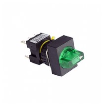 2A2B 3단 수동복귀 필라멘트 램프 셀렉터 직사각형 스위치 12V 16mm KSL16RS3-F2C2, 레드 [KSL16RS3-L2R]