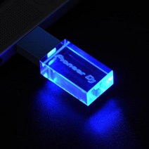 몽이몰 카드리더기 호환 다채로운 LED USB 플래시 드라이브 128GB 커스텀 로고 고속 쓰기 독서용 메모리 스틱 라이트 파이오니아 DJ 프리미엄 펜드라이브 64GB, 128GB+Red LED
