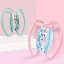 다리알 종아리 팔뚝 허벅지 셀프 마사지볼 바디 롤러 맛사지 목어깨마사지기 목마 기구, 라이트 그린