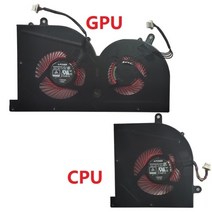 노트북 쿨링팬 게이밍 쿨러 발열 쿨링 패드 노트북 cpu 냉각 팬 msi gs63vr gs63 gs73 gs73vr ms 17b1 스텔스 프로 cpu bs5005hs u2f1, CPU와 GPU