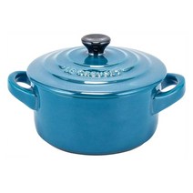 Le Creuset 르쿠르제 미니 꼬꼬떼 론도 오븐 냄비 / 메탈릭블루 된장찌게냄비, 1개