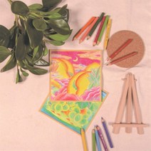 [바보사랑] 컬러링 키트(나만의 과일 파라다이스) 김현주 작가, 상세 설명 참조, 상세 설명 참조