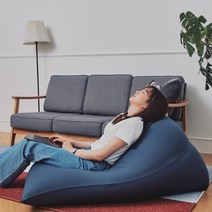 꼬메프리마 빈백 1인용 쇼파 좌식의자 빈백 소파 마약쿠션 안락의자 미니쇼파, 베이지