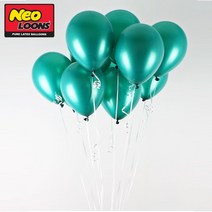 네오텍스 25cm 펄 에머랄드그린 라운드 풍선 100개입 - 230210978EA, 본상품선택