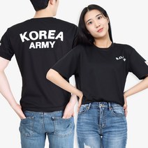 쿨드라이 해군 ROKN 로카티 반팔티 검정 로큰 티셔츠