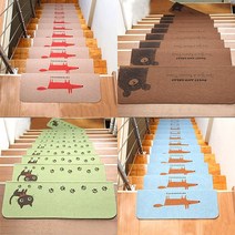 시온넷 계단 논슬립 미끄럼방지패드 안전매트, 1개, 여우그린