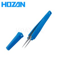 HOZAN 호잔P-881ESD 127mm 정전기방지핀셋 ESD그립 핀셋