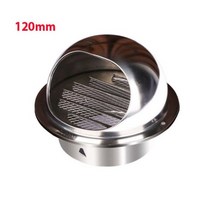 스테인레스 스틸 환기 배기 그릴 벽 천장 에어 벤트 그릴 덕트 커버 콘센트 난방 냉각 방수 캡, 120mm