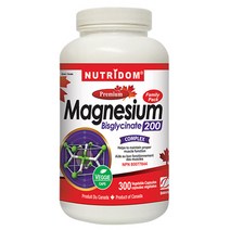 Nutridom Magnesium Bisglycinate 200mg 300 Vcaps 뉴트리돔 마그네슘 대용량 300정 뉴트리돔 마그네슘 캐나다에서 직배송, 1개