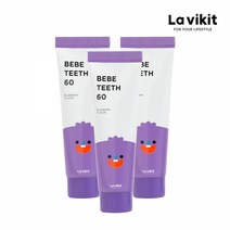 라비킷 베베티스60 무불소 아기치약(60g)x3개, 단품