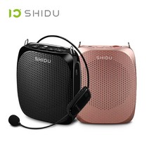 버스킹 앰프 스피커 shidu s615 10w 음성 증폭기 무선 uhf 마이크 교사를위한 초소형 휴대용 미니 오디오 관광 요가 강사, 블랙 미국 플러그