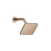 Kohler 24805-AF K-24805-AF 병렬 단일 기능 샤워헤드 2.5GPM 생생한 프렌치 골드, 1.75 GPM, Vibrant Brushed Bronze