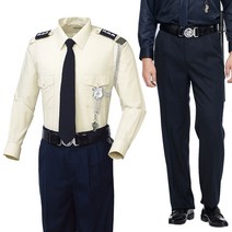 추동 경비복 상의 하의 별매 경비복 04 베이지 바지-T-19P-곤색 M~4XL 긴팔 셔츠 바지 티뷰크, 1개
