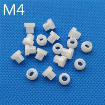 M4 나일론 t형 스텝 트랜지스터 가스켓 플라스틱 절연 전자 스크류 와셔 20 개, 01 M4
