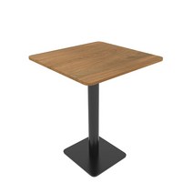원목 카페 테이블 티 의자 커피숍 식당 인테리어 업소용 세트 예쁜 우드 티테이블, 롱테이블 중섬판 부착 목피 120*60cm 철각