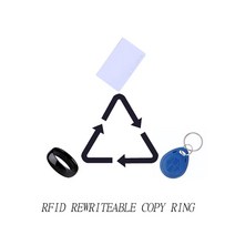 RFID NFC 스마트 칩 방수 링 125Khz T5577 복사기 재기록 가능 태그 키 1K S50 복제 토큰 배지, 10 CUID Ring-66MM