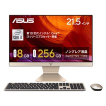 ASUS 데스크탑 PC V222FAK (Core i3-10110U 8GB SSD 256GB 21.5 인치 FHD 무선 키보드 & 마우스 부속) V222FAK-I310110EC [일본 정규 대리점품] 블랙