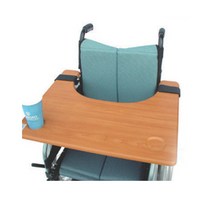 메디 다용도 휠체어 테이블 휠체어식탁 나무식탁, 1개