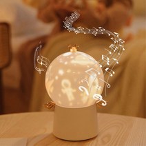 아이방 빔프로젝트 천사 수면등 오르골 무드등 옥탑, E수호천사무드등 핑크