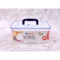 GY 키친아트 소렐 밀폐용기 핸디형 직사각 6L 비스프리 반찬통 김치통 플라스틱 용기