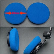 KOSS코스 레트로 헤드폰 교체용 패드 헤드밴드 헤드 탑 쿠션 KOSS Porta Pro PP KSC35 KSC75 KSC55 휴대용 페더웨이트 버전, 폼 패드 블루, 02 Foam Pad Blue