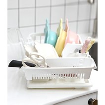 아기 2단 선반 정리대 1단 주방 식기 뚜껑 건조대 받침대 통 씽크대 보관함 그릇 컵 다이소 설거지 미니