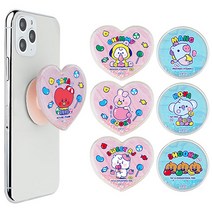 BT21 그립톡 핸드폰거치대 캐릭터 스마트톡 휴대폰 팝톡 받침대 하트 강아지 토끼 귀여운 명품 젤리캔디 치미 타타 쿠키 망 알제이 코야 망 에폭시 베이비 굿즈, BT21 베이비 워터쿠션 톡 슈키, 1개