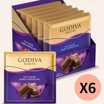 [고디바밀크초콜릿미니프레첼] GODIVA 고디바 시그니처 초콜릿 밀크 다크 카라멜 밀크 피스타치오 6개 묶음, 밀크 6개 1box