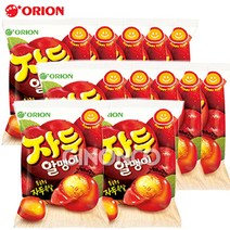 오리온 자두알맹이 67g 아이들 사탕 젤리 무배, 12개