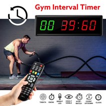 복싱타임벨 복싱타이머 주싯수 크로스핏 체육관1.5 GYM Crossfit Timer LED 간격 타이머 훈련 시간 및 휴식, 02 US Plug