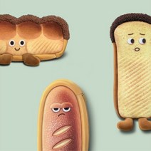 1+1 초이템 귀여운 식빵 필통 펜슬 케이스 3가지 모양, 플레인+플레인