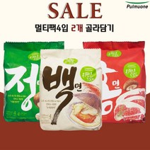 풀무원 자연은 맛있다 정면 백면 홍면 3종 라면 라멘 각4입 1+1(총2개), 홍면4입 435.2g 1개, 홍면4입 435.2g 1개