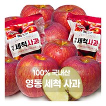 (신선한하루) 국내산 영동 껍질채먹는 아침 꿀 세척 사과 (3kg 12~16과) 부사 씻어나온 사과