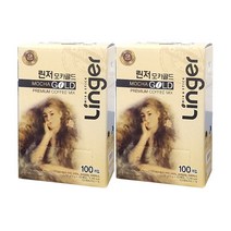 트랜스지방 0g 린저 모카골드 프리미엄 커피믹스 100T X2개