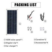 아파트태양광 태양열발전기 가정용태양광 베란다태양광 100w 태양 전지 패널 키트 완전한, 패널 세트